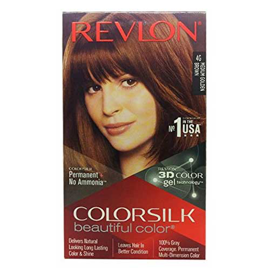 Picture of Revlon Colorsilk Hair Color 4G Medium Golden Brown (40Ml+40Ml+12Ml)