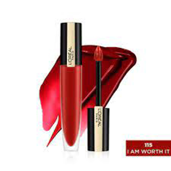 Picture of L'oreal Paris Rouge Signature Matte Lip Colour Liquid Lipstick 115 I'm Worth It 7ml