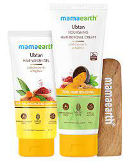 Picture of Mamaearth Ubtan Nourshing  Hair Removal Kit With Turmeric - 100 + 50